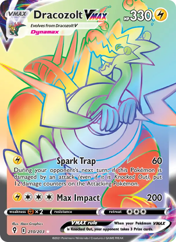 Dracozolt VMAX, Evolving Skies #210