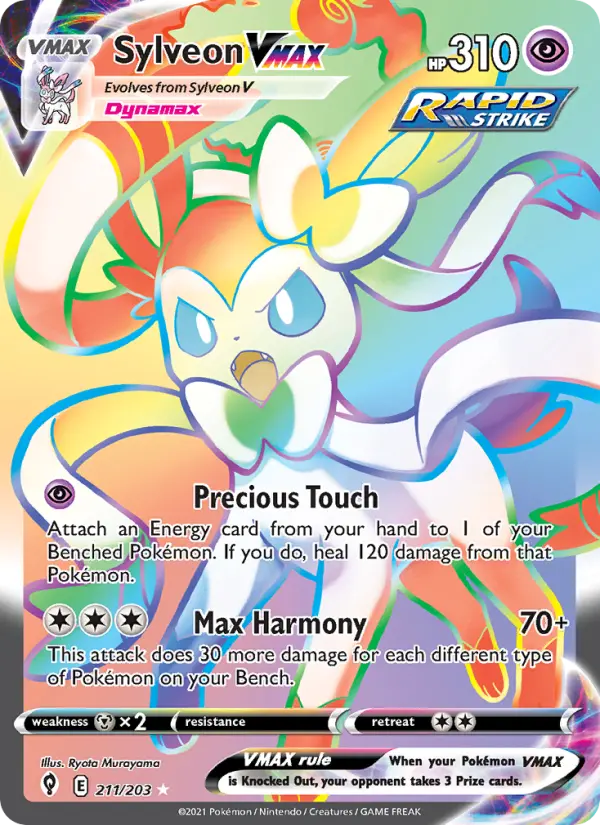 Sylveon VMAX, Evolving Skies #211