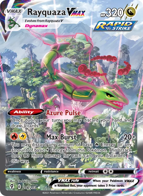 Rayquaza VMAX, Evolving Skies #218