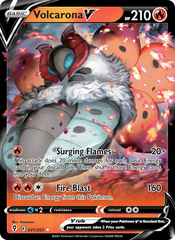 Volcarona V, Evolving Skies #21