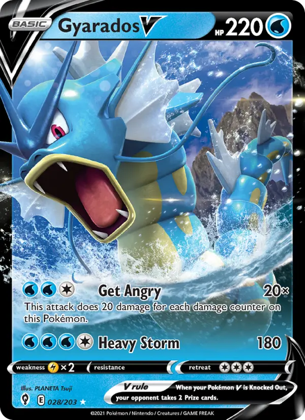 Gyarados V, Evolving Skies #28