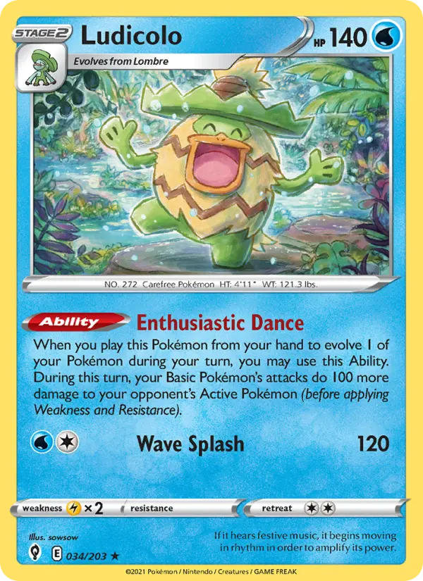 Ludicolo, Evolving Skies #34