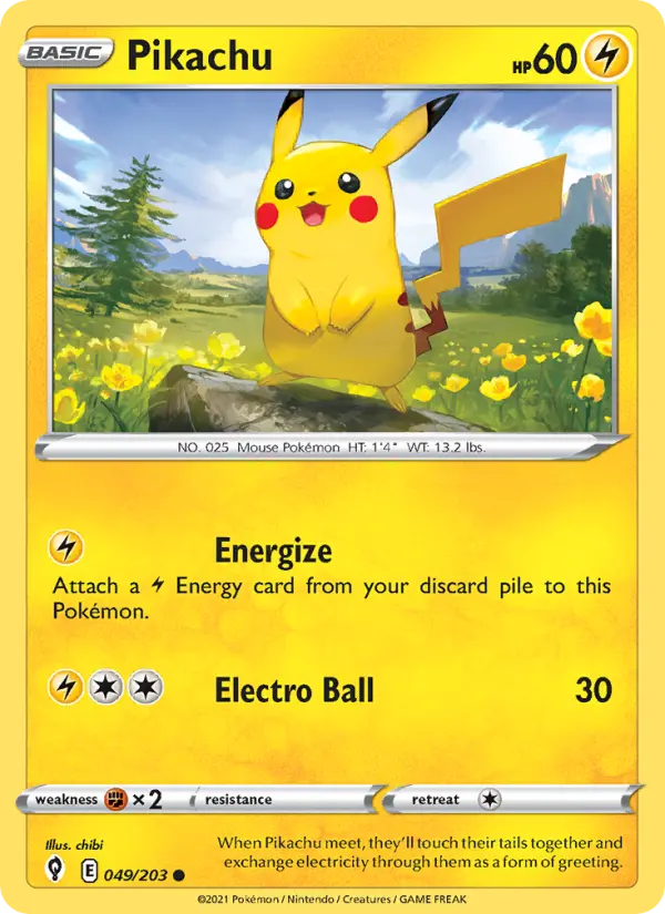 Pikachu, Evolving Skies #49