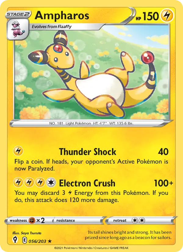 Ampharos, Evolving Skies #56