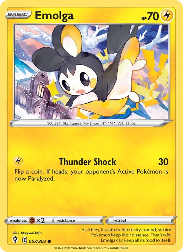 Emolga, Evolving Skies #57