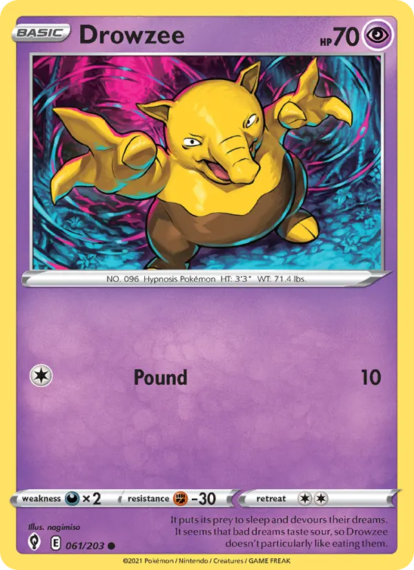 Drowzee, Evolving Skies #61