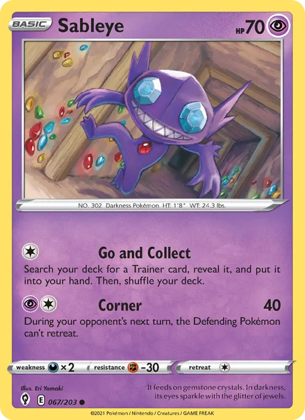 Sableye, Evolving Skies #67