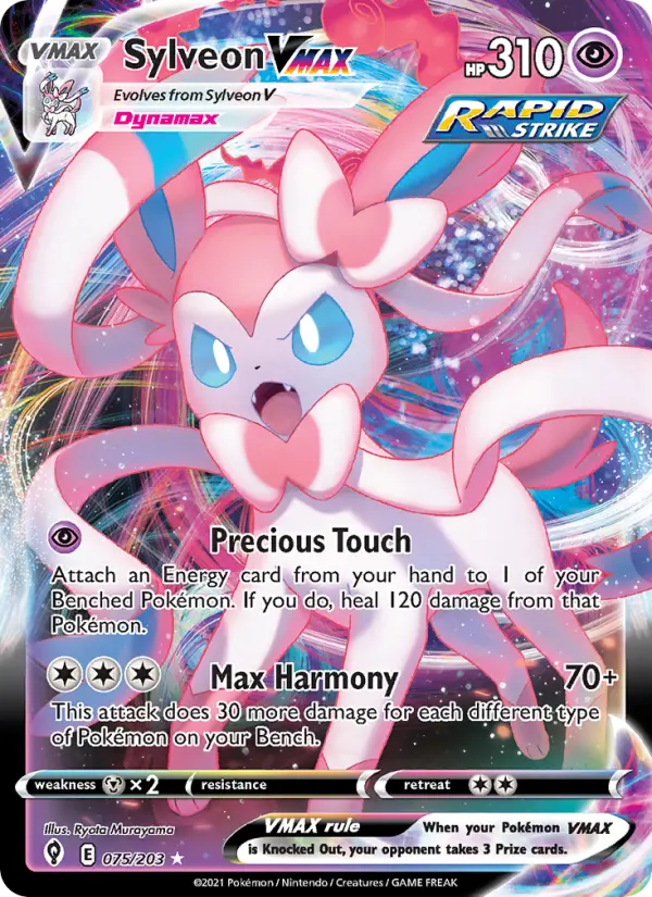 Sylveon VMAX, Evolving Skies #75