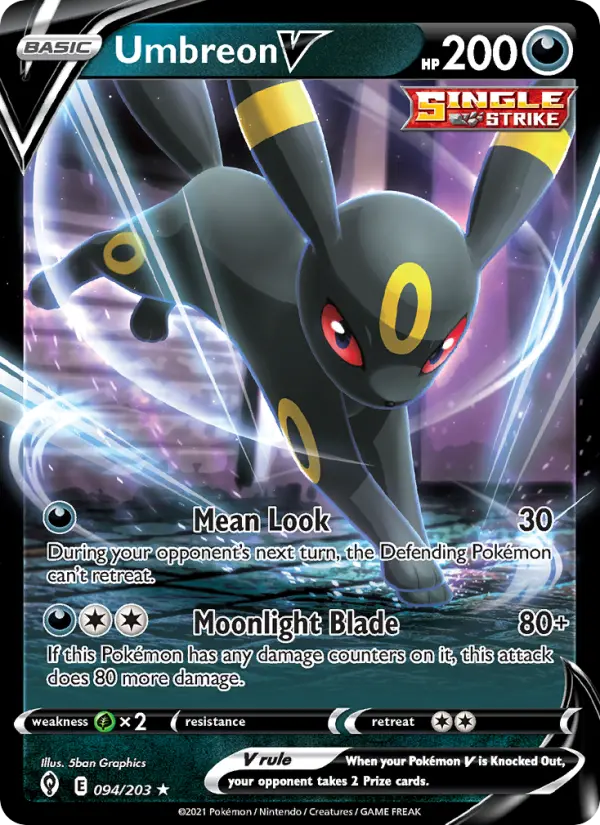 Umbreon V, Evolving Skies #94