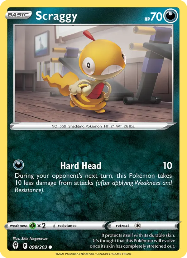 Scraggy, Evolving Skies #98