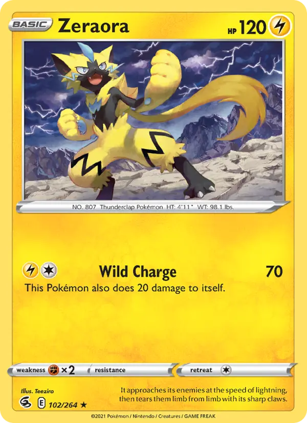 Zeraora, Fusion Strike #102