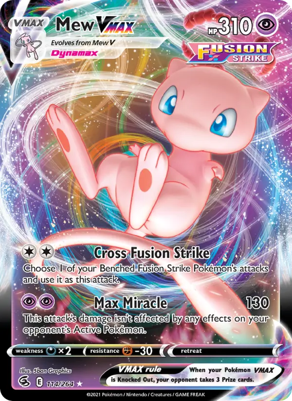 Mew VMAX, Fusion Strike #114
