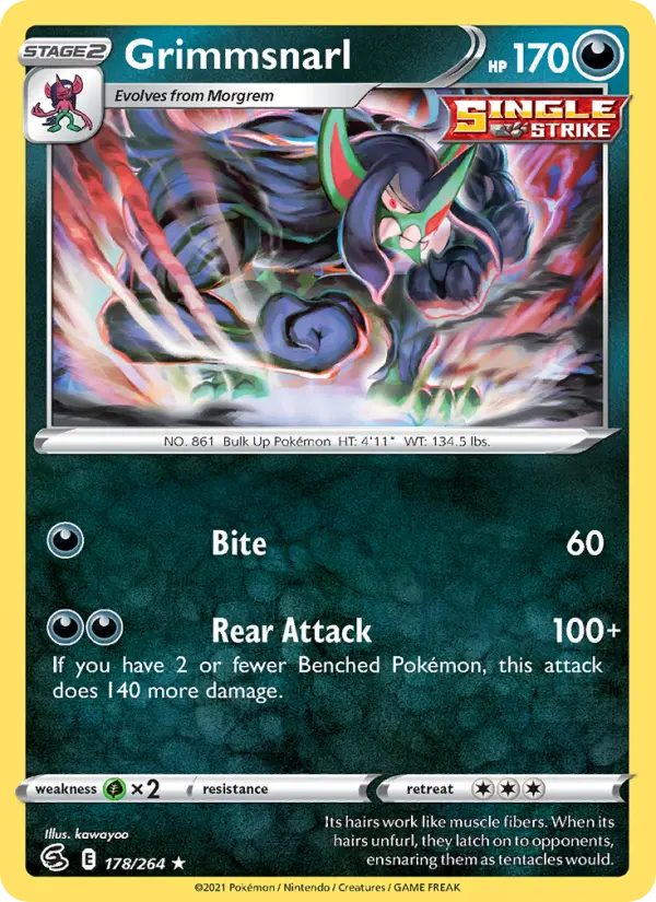 Grimmsnarl, Fusion Strike #178