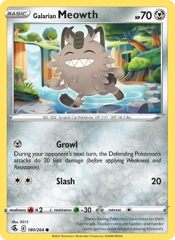 Galarian Meowth, Fusion Strike #180
