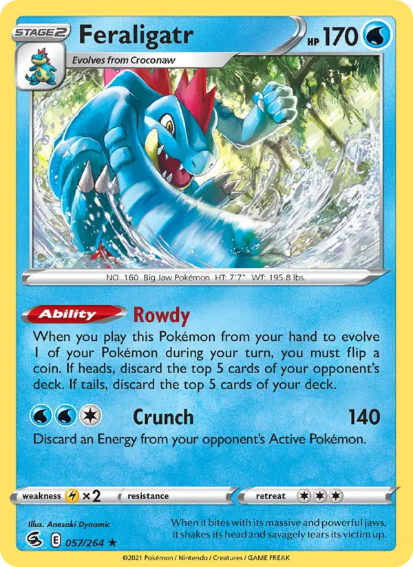 Feraligatr, Fusion Strike #57