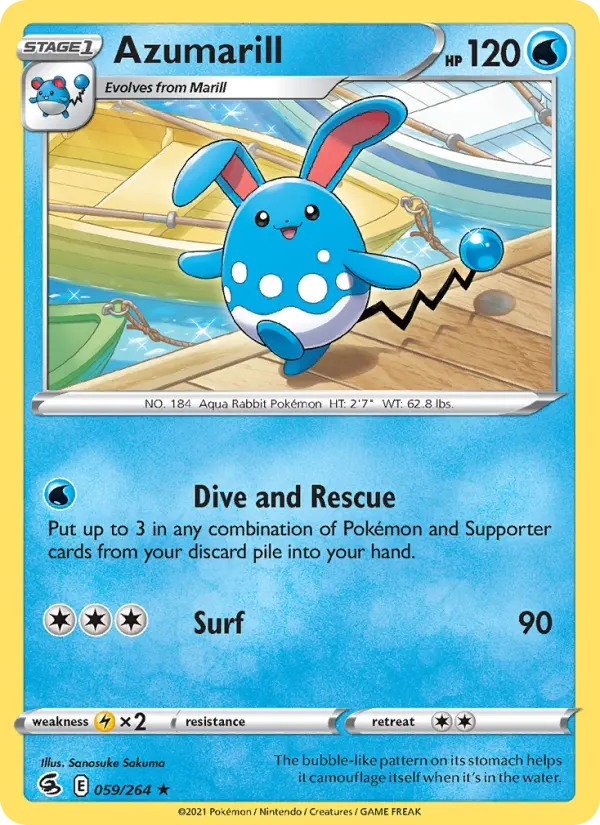 Azumarill, Fusion Strike #59