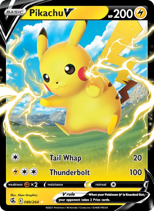 Pikachu V, Fusion Strike #86