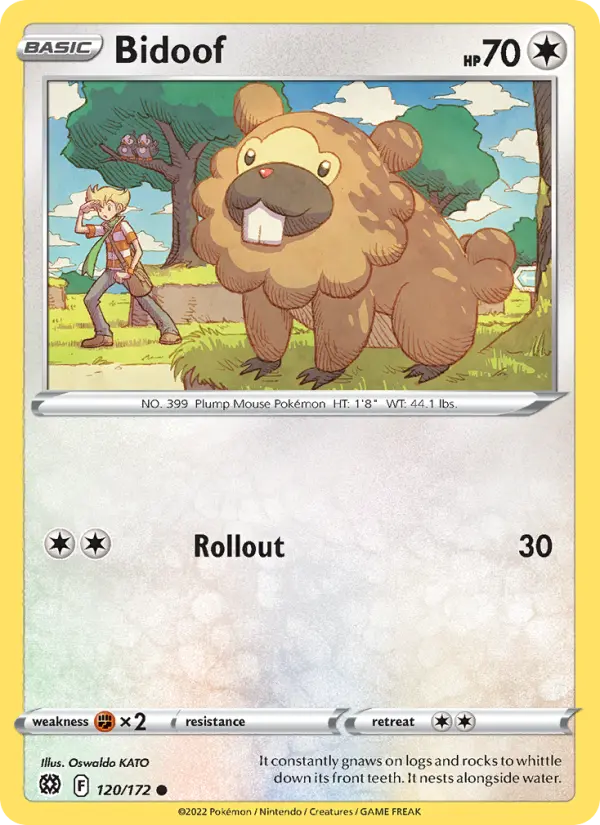 Bidoof, Brilliant Stars #120