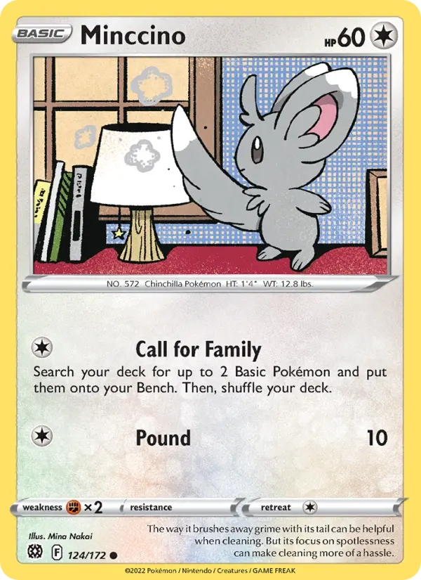 Minccino, Brilliant Stars #124
