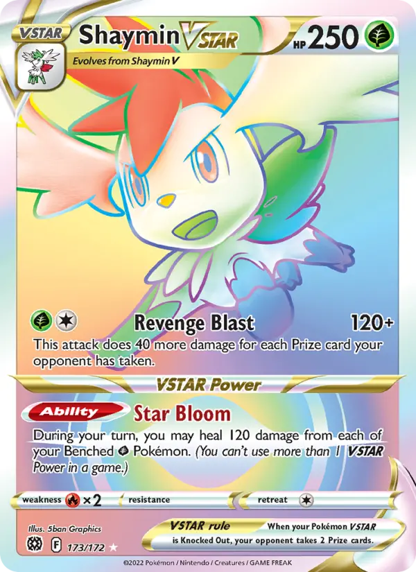 Shaymin VSTAR, Brilliant Stars #173