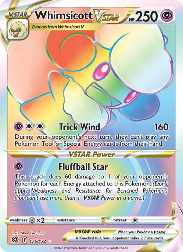 Whimsicott VSTAR, Brilliant Stars #175