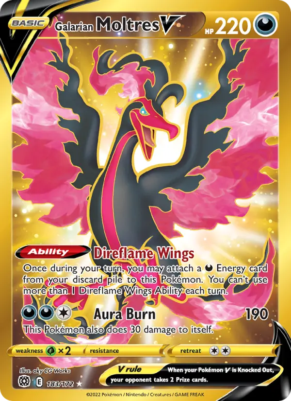 Galarian Moltres V, Brilliant Stars #183