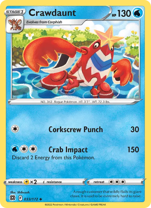 Crawdaunt, Brilliant Stars #33