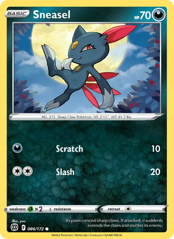 Sneasel, Brilliant Stars #86