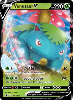 Venusaur V, SWSH Black Star Promos #SWSH100