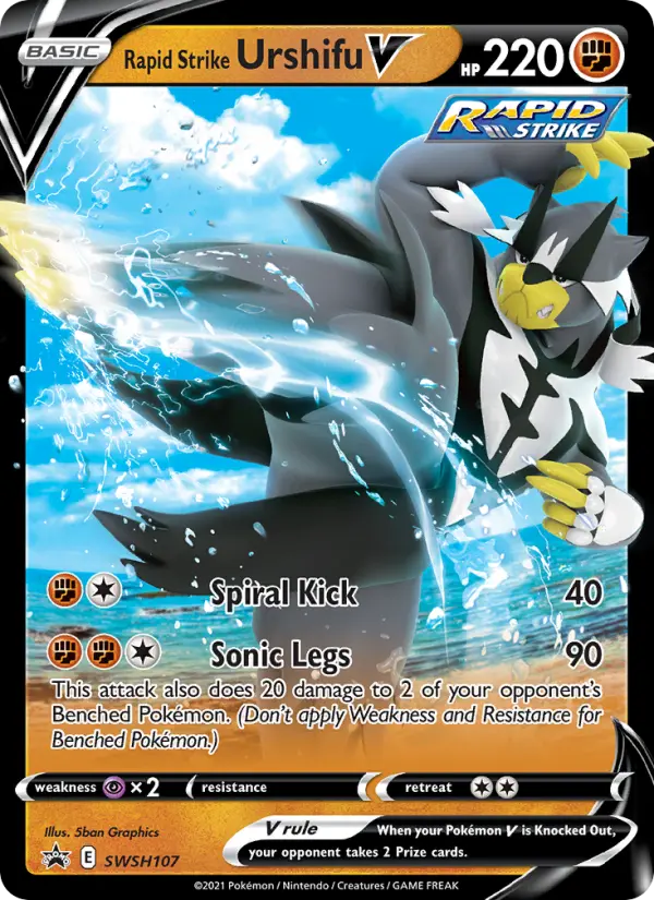 Rapid Strike Urshifu V, SWSH Black Star Promos #SWSH107