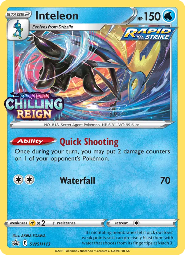 Inteleon, SWSH Black Star Promos #SWSH113