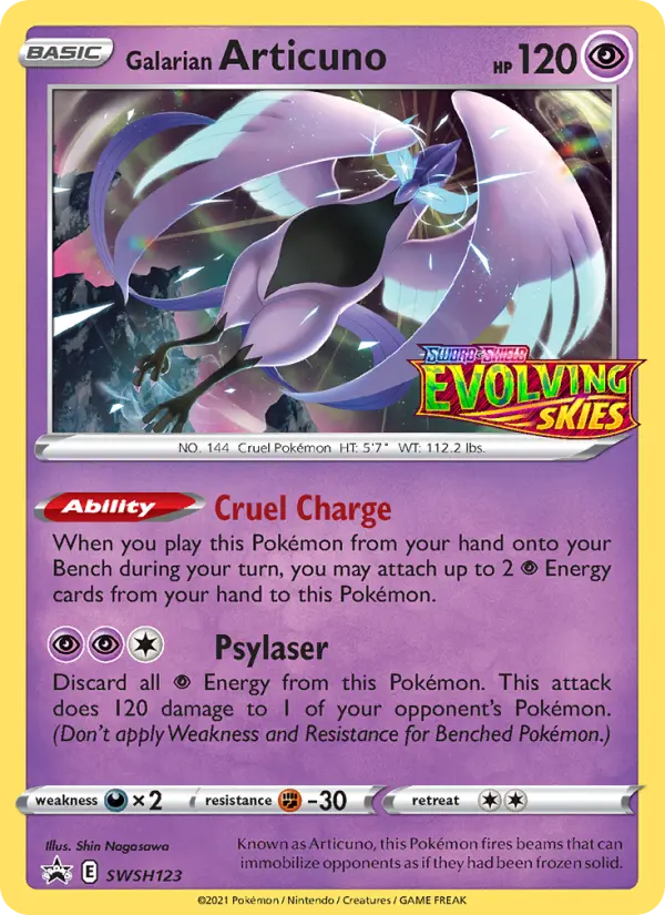 Galarian Articuno, SWSH Black Star Promos #SWSH123