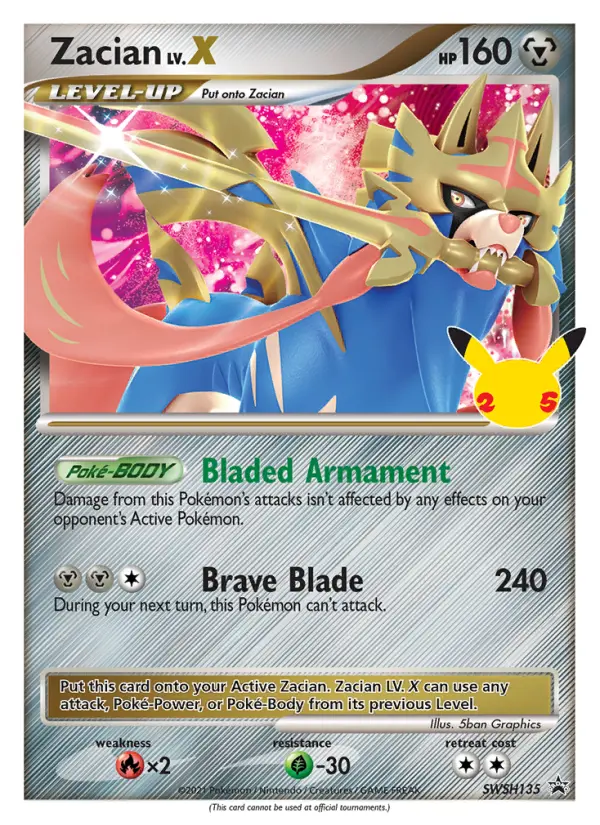 Zacian, SWSH Black Star Promos #SWSH135