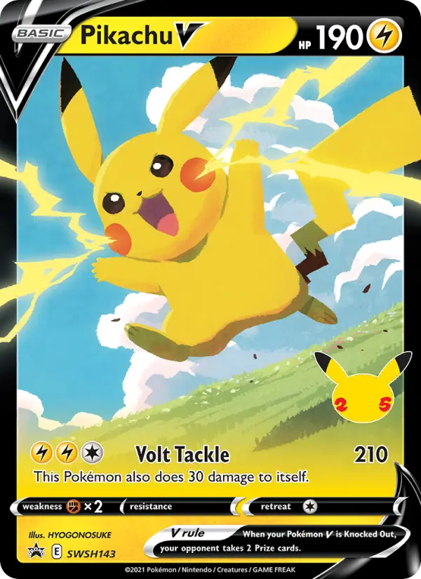 Pikachu V, SWSH Black Star Promos #SWSH143