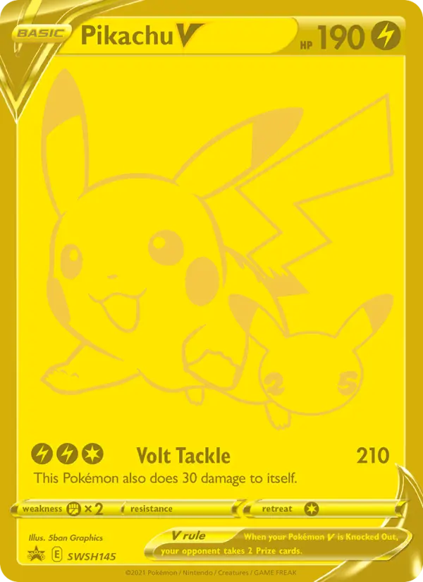Pikachu V, SWSH Black Star Promos #SWSH145