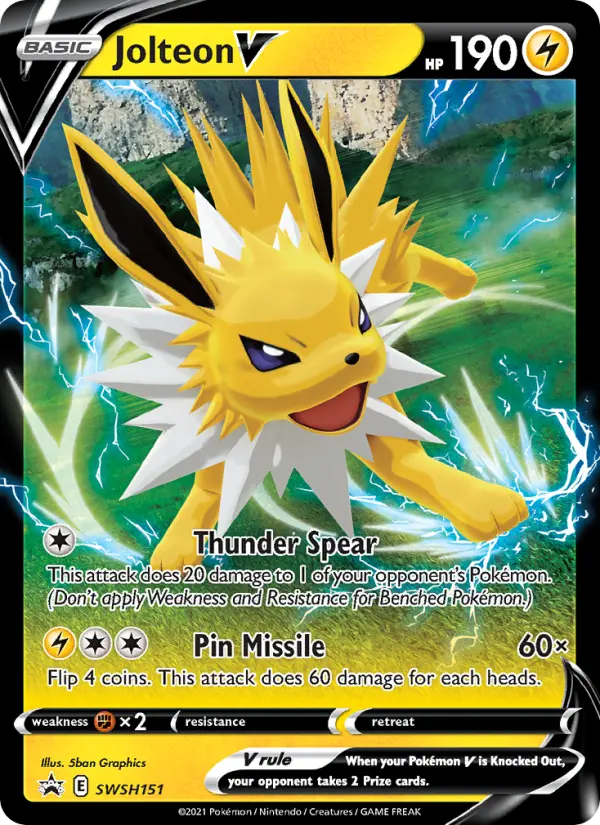 Jolteon V, SWSH Black Star Promos #SWSH151