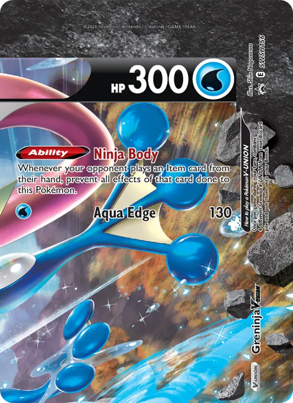 Greninja V-UNION, SWSH Black Star Promos #SWSH156