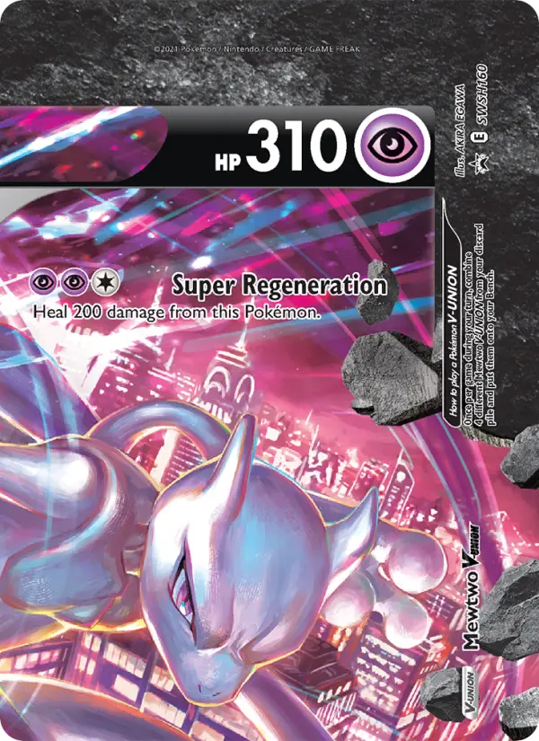Mewtwo V-UNION, SWSH Black Star Promos #SWSH160