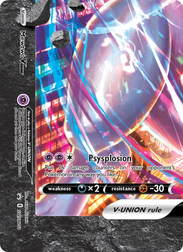 Mewtwo V-UNION, SWSH Black Star Promos #SWSH161