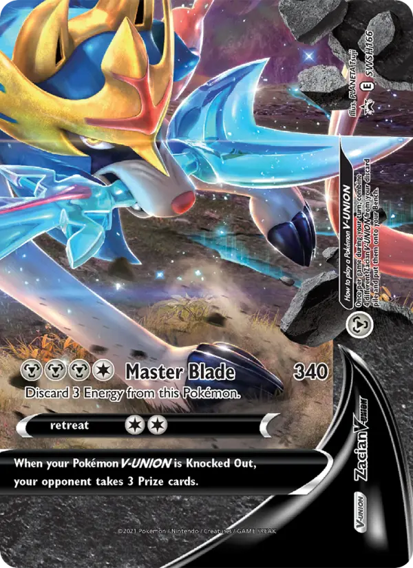 Zacian V-UNION, SWSH Black Star Promos #SWSH166