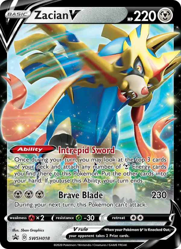 Zacian V, SWSH Black Star Promos #SWSH18