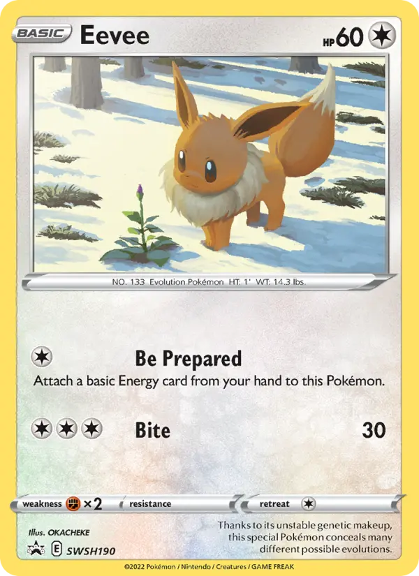 Eevee, SWSH Black Star Promos #SWSH190