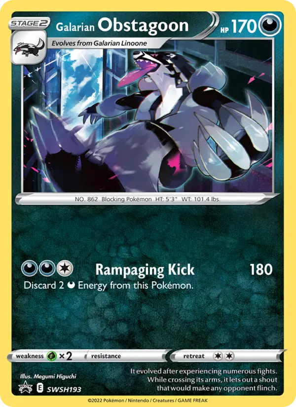 Galarian Obstagoon, SWSH Black Star Promos #SWSH193