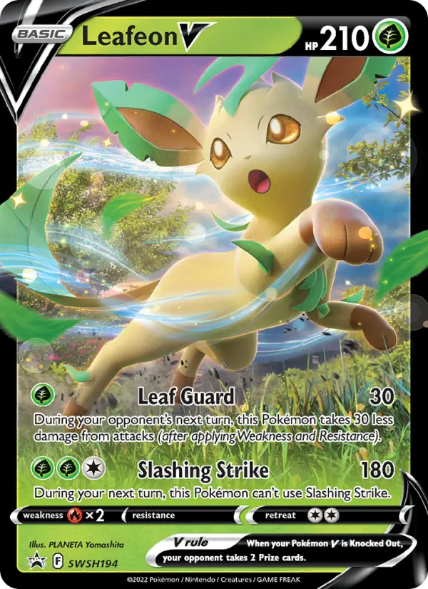 Leafeon V, SWSH Black Star Promos #SWSH194