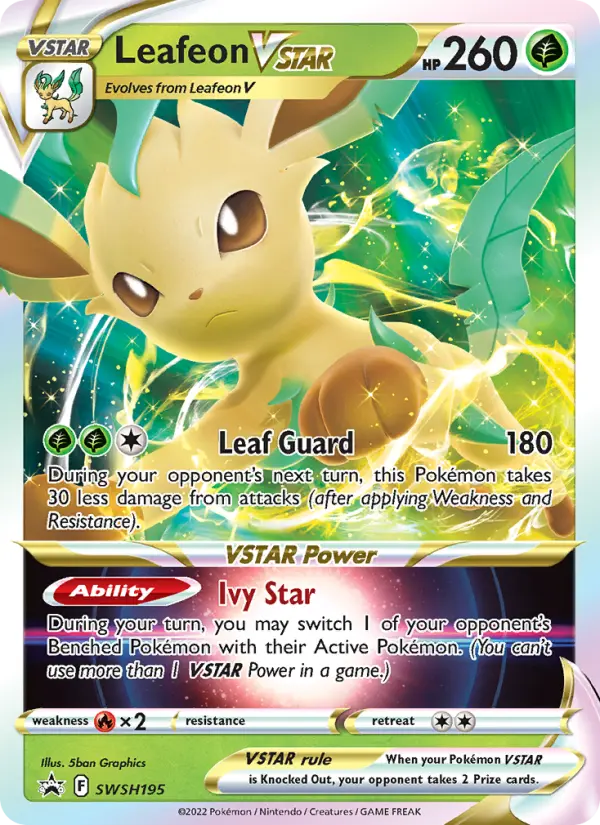 Leafeon VSTAR, SWSH Black Star Promos #SWSH195