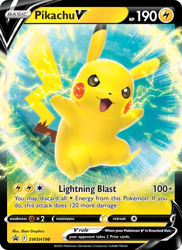 Pikachu V, SWSH Black Star Promos #SWSH198
