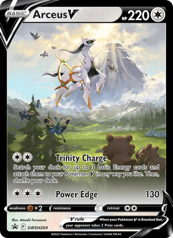 Arceus V, SWSH Black Star Promos #SWSH204