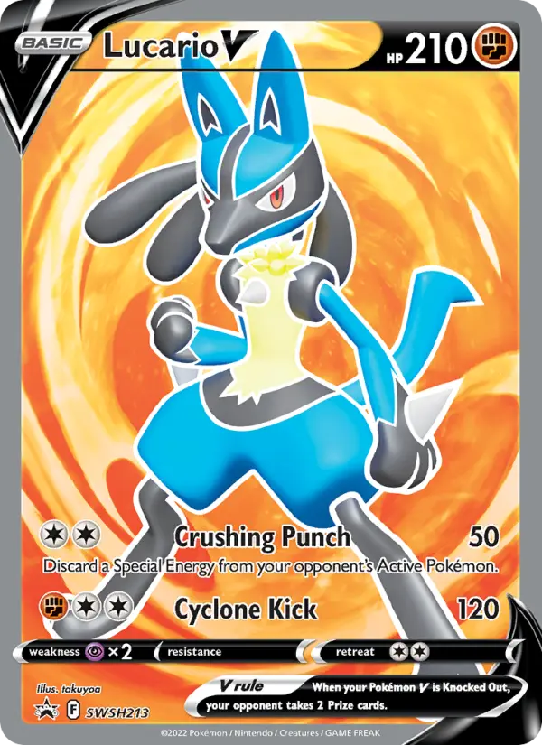 Lucario V, SWSH Black Star Promos #SWSH213