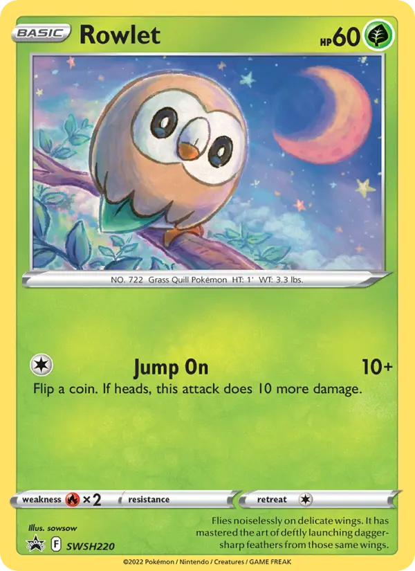 Rowlet, SWSH Black Star Promos #SWSH220