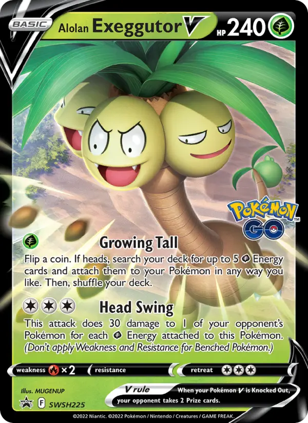 Alolan Exeggutor V, SWSH Black Star Promos #SWSH225